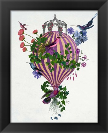 Framed Bird Balloon 1 Print