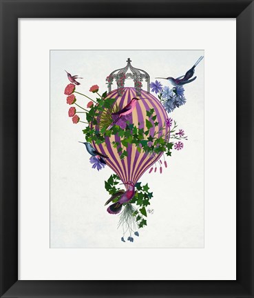 Framed Bird Balloon 1 Print