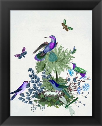 Framed Tropical Birds Nest 1 Print