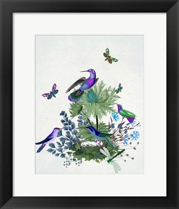 Framed Tropical Birds Nest 1 Print