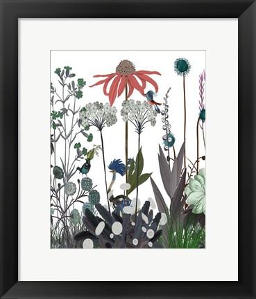 Framed Wildflower Bloom, Ostrich Print