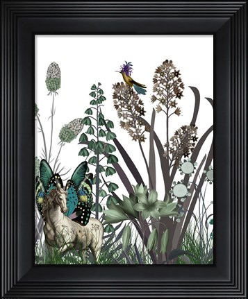 Framed Wildflower Bloom, Horse Print