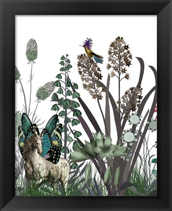 Framed Wildflower Bloom, Horse Print