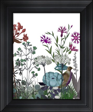 Framed Wildflower Bloom, Partridge Print