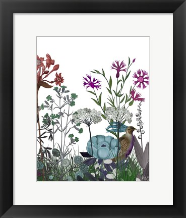 Framed Wildflower Bloom, Partridge Print