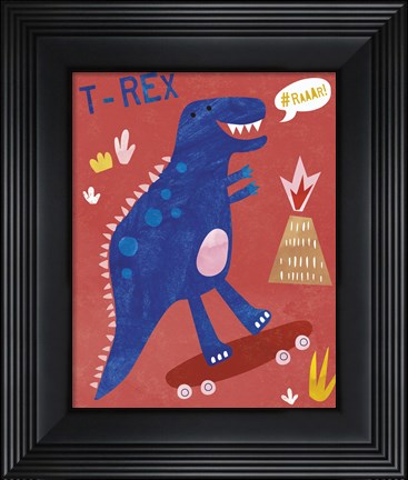 Framed Totally T-Rex Print