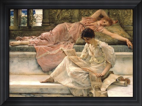 Framed Favourite Poet, 1888 Print