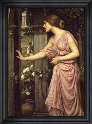 Framed Psyche Entering Cupid&#39;s Garden Print