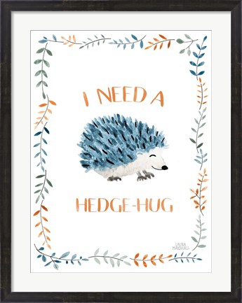Framed Woodland Whimsy X Hedge-Hug Print