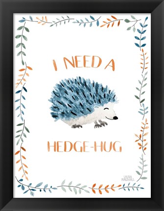 Framed Woodland Whimsy X Hedge-Hug Print