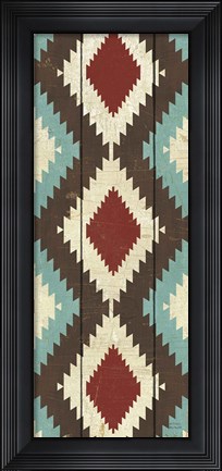 Framed Native Tapestry Panel III Print