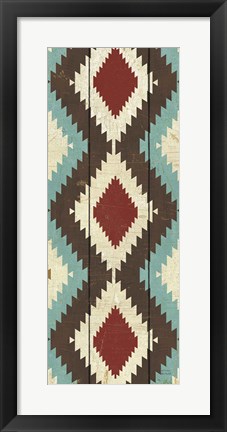 Framed Native Tapestry Panel III Print
