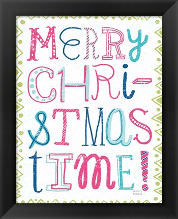 Framed Merry Christmastime Bright Print