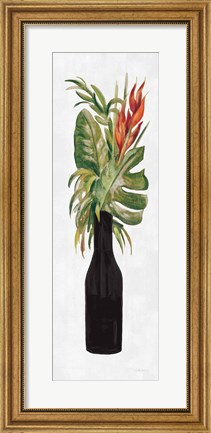 Framed Tropical Lush II on White Print