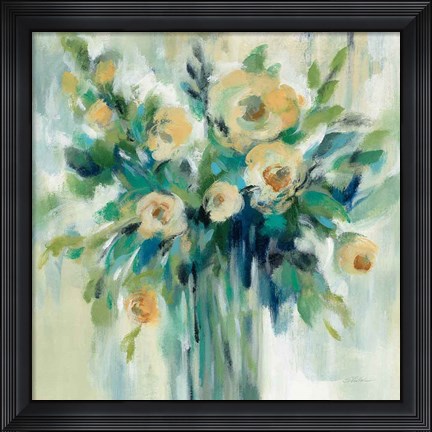 Framed Vase of Flowers Print