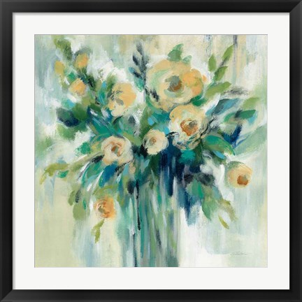 Framed Vase of Flowers Print