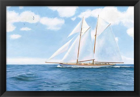 Framed Majestic Sailboat Print