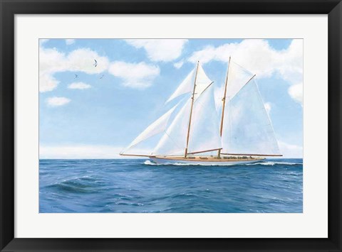 Framed Majestic Sailboat Print