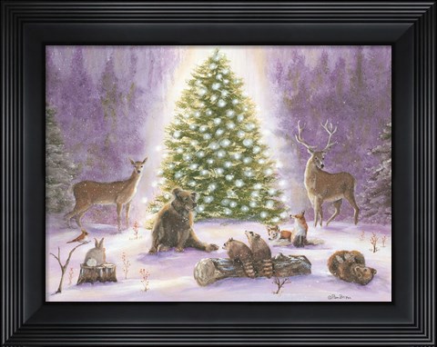 Framed Woodland Gathering Print