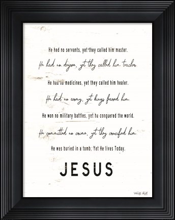Framed Jesus Print