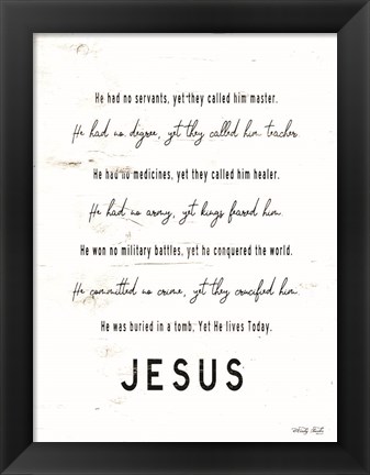 Framed Jesus Print