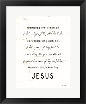 Framed Jesus Print