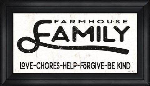 Framed Farmhouse Family Print