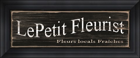 Framed LePetit Fleurist Print