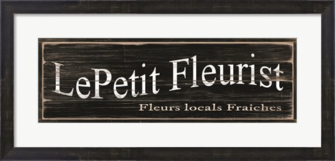 Framed LePetit Fleurist Print