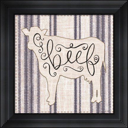 Framed Beef Print
