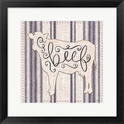 Framed Beef Print