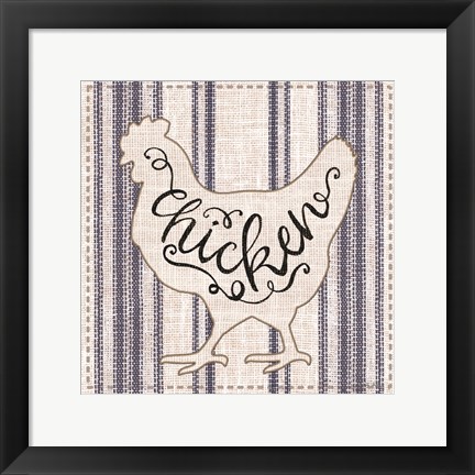 Framed Chicken Print