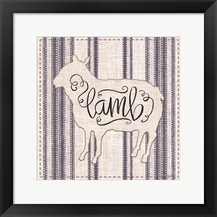 Framed Lamb Print