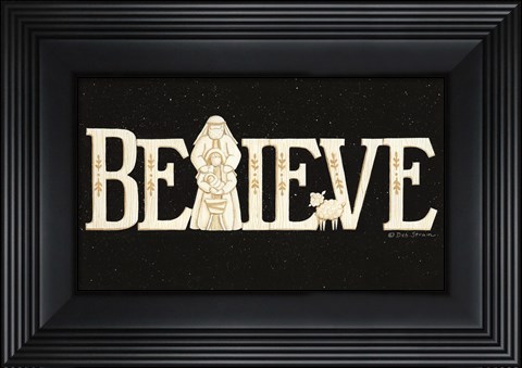 Framed Believe Print