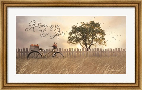 Framed Autumn is in the Air Print