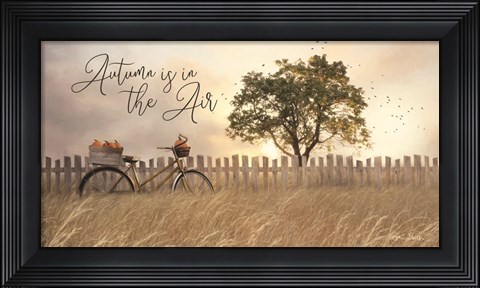 Framed Autumn is in the Air Print