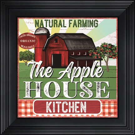 Framed Apple House Kitchen Print