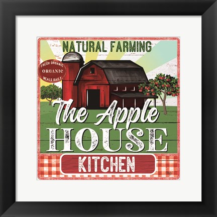 Framed Apple House Kitchen Print