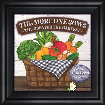 Framed More One Sows Print