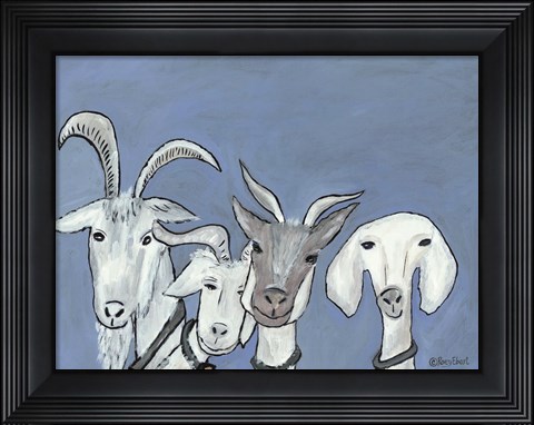 Framed Goats Print