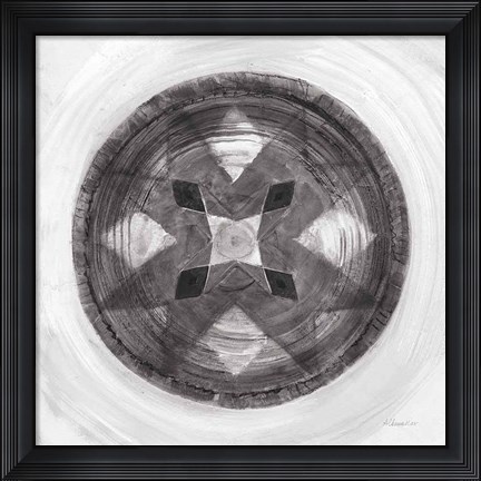 Framed Woven Beauty III BW Print