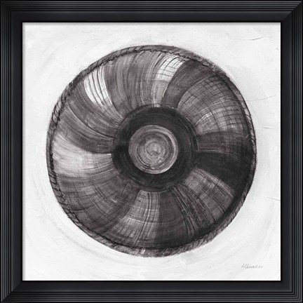 Framed Woven Beauty II BW Print