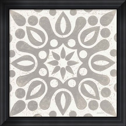 Framed Winter Caravan Tile IV Print
