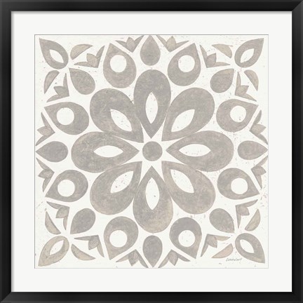 Framed Winter Caravan Tile III Print