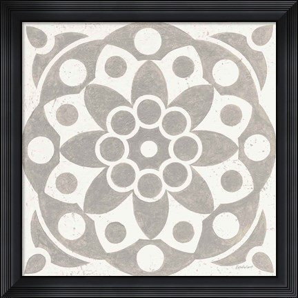 Framed Winter Caravan Tile II Print
