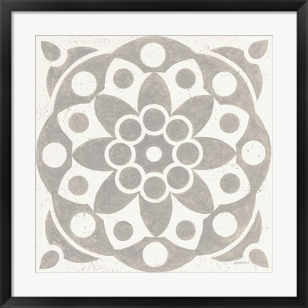 Framed Winter Caravan Tile II Print