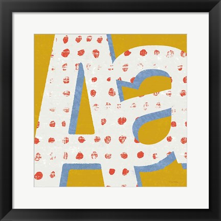 Framed Punctuated Square IX Bright Print