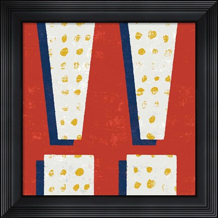Framed Punctuated Square I Bright Print