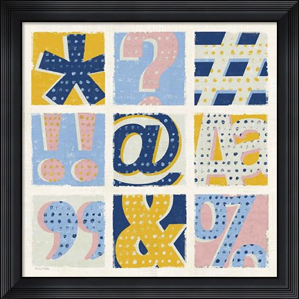 Framed Colorful Statement Bright Print