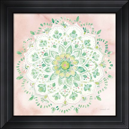 Framed Jaipur V Blush Print